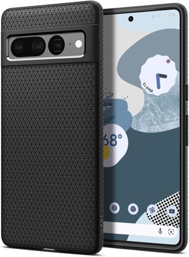 LORANKA-Coque Liquid Air Compatible avec Google Pixel 7 Pro - Noir
