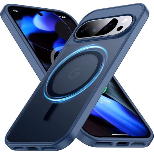 LORANKA-NO.1 Magnétique pour Coque Google Pixel 10 Pro XL avec MagSafe[Militaire Antichoc][Translucide Mat][Anti-Empreintes Digitales]Pare-Chocs en Silicone Souple pour Google Pixel 10 Pro XL Case,Bl