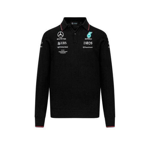 Polo Manche Longue Mercedes-Amg Petronas Motorsport Officiel Formule 1