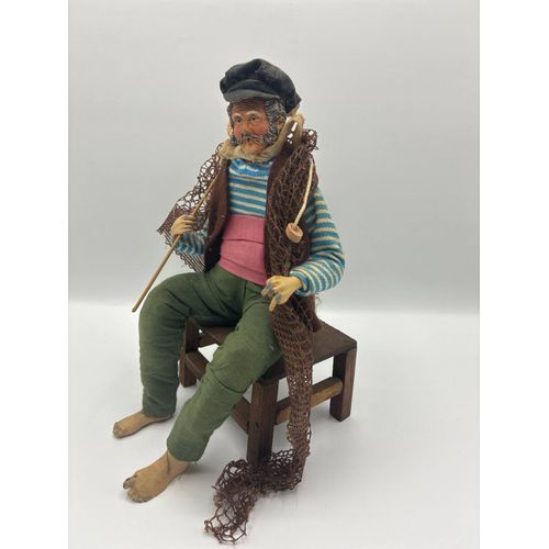 Santon Marin Pêcheur Année 60/70