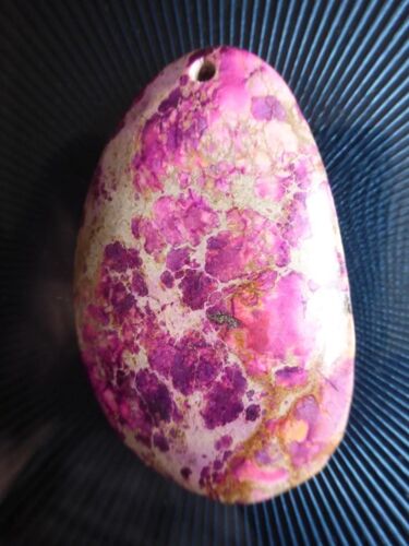Pendentif Larme En Corail Fossile Rose, Violet Et Beige - 5 Cm. Magnifiques Couleurs. Lot 2366