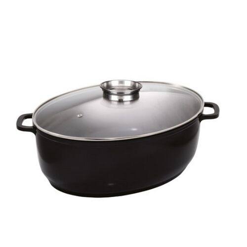 Baumalu - Cocotte Mijoteuse Ovale 43cm/11l Noir 384931