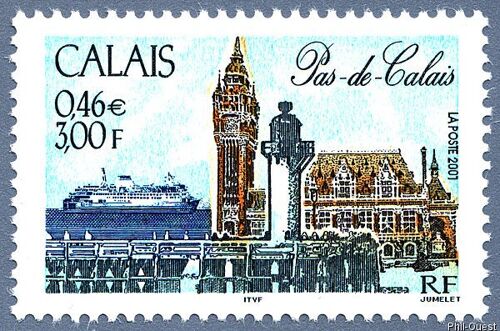 Calais (Pas De Calais) Année 2001 N° 3401 Yvert Et Tellier Luxe