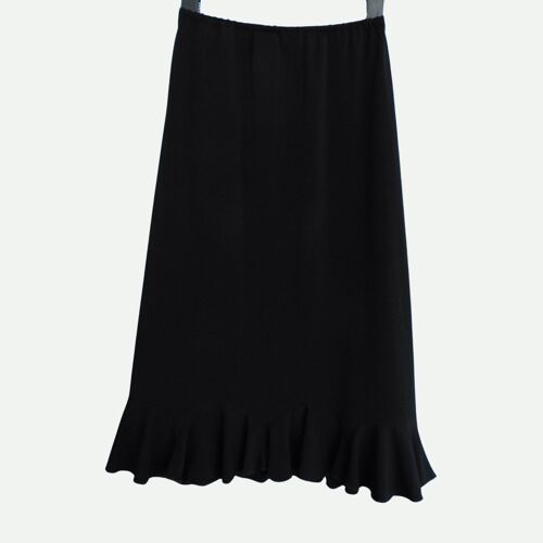 Jupe Mi-Longue Noire. Camaïeu. Taille 38