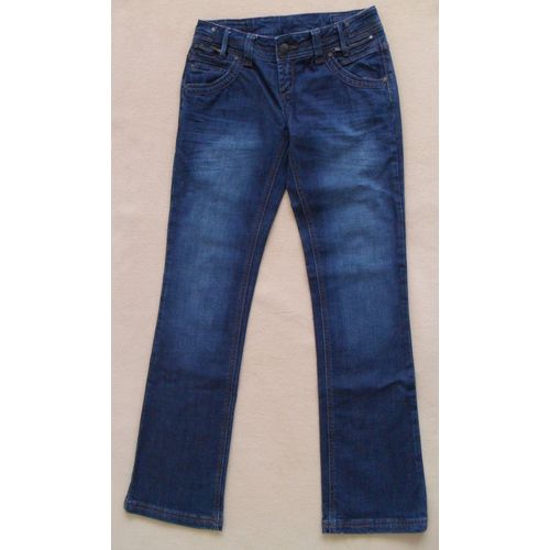 Jean Bleu Foncé Effet Délavé. Camaïeu. Taille 36