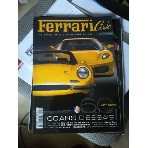 Ferrari Club 10 De 2007 Todt,Dino 308 Gt4,308 Gtb,Mondial,288 Gto,F40,F355,360 Modena,Challenge Stradale,F430,Massa,Raikkonen,Borsari,Kroymans