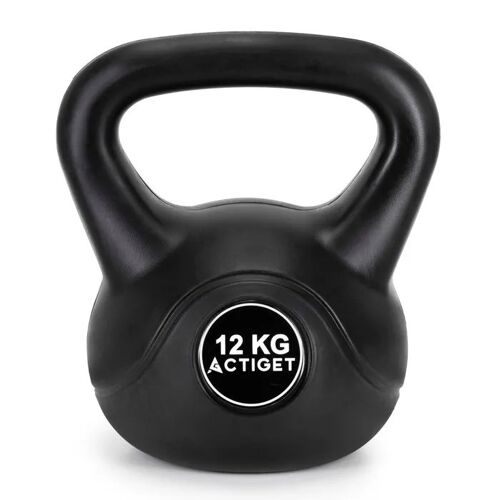 Kettlebell - Springos - 12 Kg - Abs - Noir - Mixte