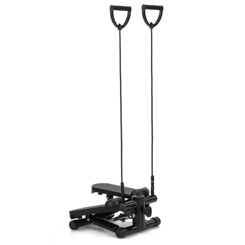 Stepper De Fitness - Springos - Noir - Compteur De Pas - Câbles De Résistance - Mixte