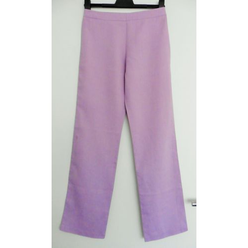 Pantalon Mauve Lilas. Promod. Lin. Coton. Taille 38