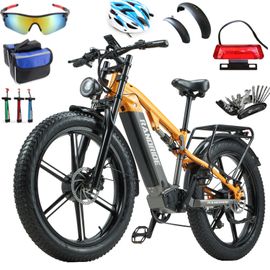 Vélo Électrique Randride Yx80m-2 Moteurs Doubles 2000 W Batterie 48 V 20 Ah Vitesse Maximale : 45 Km/H Autonomie : 50 Km Freins À Disque Hydrauliques Shimano Pneus 26 Pouces Écran Couleur