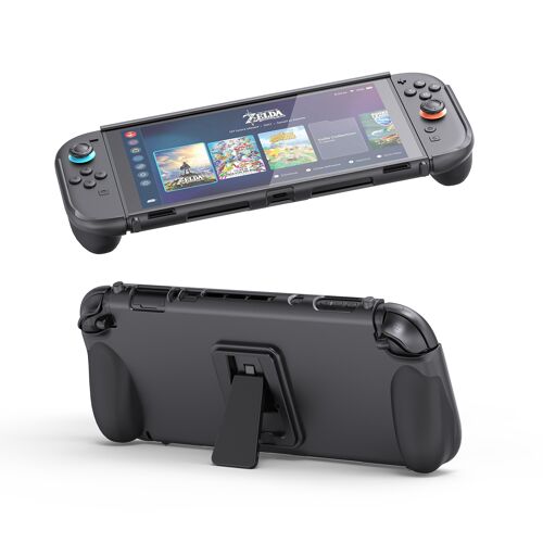 Coque Compatible avec Switch 2 avec support , Coque de Protection pour Switch 2, avec Poignée Antidérapante Ergonomique, Antichoc et Antirayures, Joy-Cons amovibles