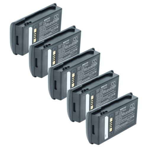 vhbw 5x Batterie remplacement pour Motorola BTRY-MC32-01-01 pour scanner de code-barre POS (6800mAh, 3,7V, Li-ion)