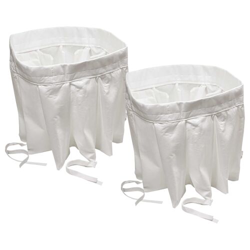 vhbw 2x Micro-filtre hygiénique compatible avec Nilfisk Attix S3B L100 aspirateur - Filtre à air blanc