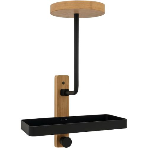 Support mural pour casque de moto, porte-manteau de moto, cadeau pour motocyclistes, football, équipement tactique, fabriqué en acier inoxydable et bois