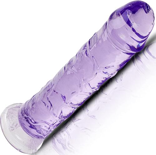Gode Realiste 20cm ¿3.6cm Sex Toys Femme Dildo Avec Ventouse Forte Godemichet Tpe Violet Godemichets Gode Femme Godemichets Sex Toy¿S Femme Gode Réaliste Sûr Et Hygiénique Sexe Toy Femmes Fopd D26-4
