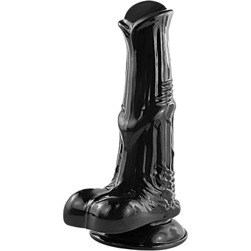 Gode Réaliste,23 Cm Gros Gode Noir,Puissante Ventouse Godemichés Sex Toy¿S Femme,Sex Toy Pour Femmes Hommes Gay Couple