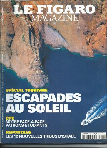 Le Figaro 25/03/2006 Perpignan Meurtres En Série, Birmanie/Jean-Louis Tremblais, Nénabar, Alice Taglioni, The Spindo Band,Moghaï,Virginie Seghers,Tom Wolfe,Sara Forestier,Anna Mouglalis,Thomas Dutronc