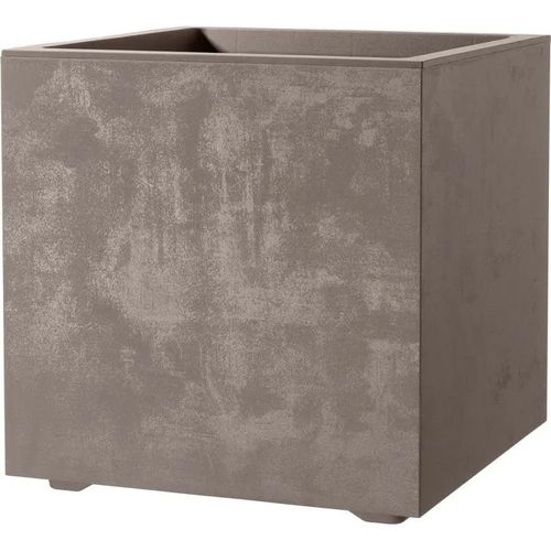 Vaso Quadrato Con Riserva D'acqua Millenium, 39x39x39 Cm, Sandstone