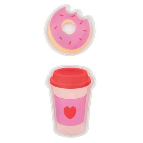 Fisura Scaldamani Riutilizzabili A Scatto Set 2 Pz (Tazza Termica & Donut)