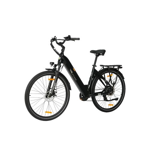 Vélo Électrique Ttgo C3 Se Moteur 250 W Batterie 36 V 18 Ah Vitesse Maximale 25 Km/H Autonomie 120 Km Pneus 28 Pouces Suspension Avant Freins À Disque Système De Vitesses Shimano Noir