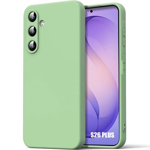 Coque pour Samsung Galaxy S26 Plus, Protection Silicone Liquide Ultra Slim Souple Effet Mat Vert - E.F.Connection