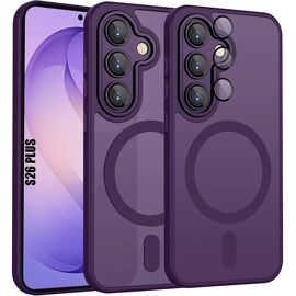 Coque pour Samsung Galaxy S26 Plus, avec Anneau Magnétique et Protection Caméra Antichoc - Violet - E.F.Connection
