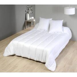 Couette - Mi Saison - 220 X 240 Cm - Coton Percale - Anti Acariens - Tempérée