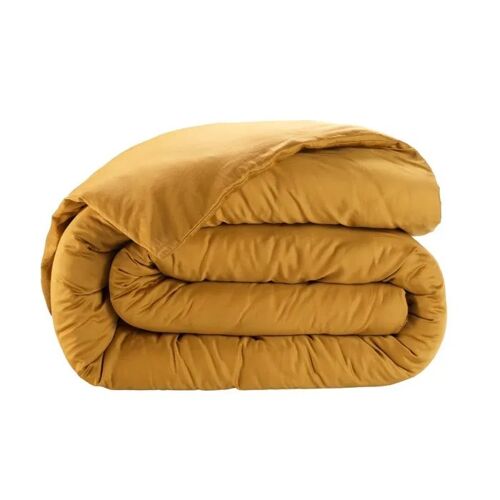 Housse De Couette En Satin De Coton 240 X 260 Cm Uni Bronze