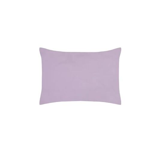 1 Taie D'oreiller Percale De Coton Uni 50 X 70 Cm Elysee Violet