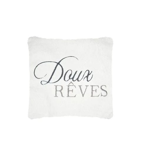 Coussin - Doux Rêves - 45 X 45 Cm - Polyester - Housse Déhoussable