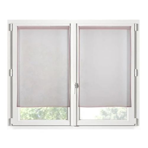 Rideaux - Monna - Brise Bise - 60 X 160 Cm - 100% Polyester - Voile Sable