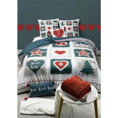 Housse De Couette + 2 Taies 220 X 240 Cm Sweet Home