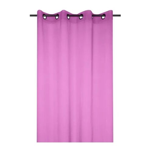Voilage Uni 135 X 260 Cm Mona Rose Fuchsia