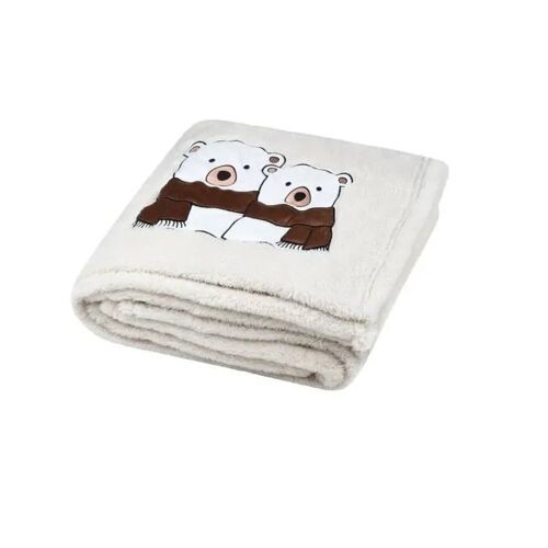 Plaid A Poils Doux 130 X 150 Cm Ourson
