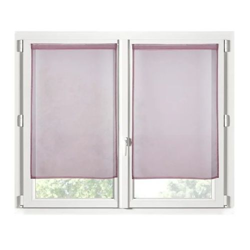 Rideaux Voile - Monna - 70 X 200 Cm - 100% Polyester - Passe-Tringle - Blush