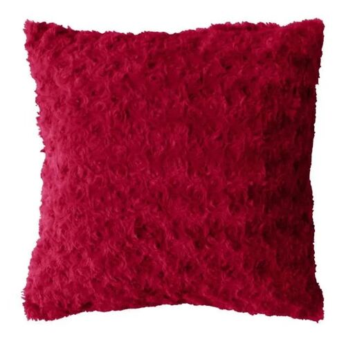 Coussin - Douceur D'interieur - Himalaya - Rouge - 40x40 Cm - Non Déhoussable