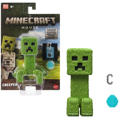 Minecraft Figurine articulée Creeper taille de 10 cm et accessoires