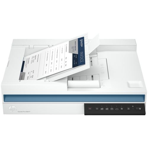 HP ScanJet Pro 2600 f1 Scanner à plat A4 avec chargeur automatique, jusqu'à 25 ppm/50 ipm, 600 x 600 DPI
