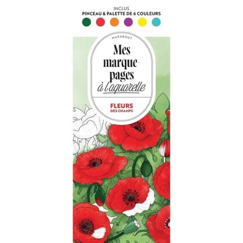Fleurs Des Champs - Inclus : Pinceau & Palette De 6 Couleurs