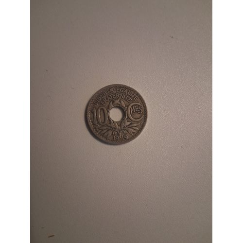 Pièce De 10 Centimes Trouée "1949" France