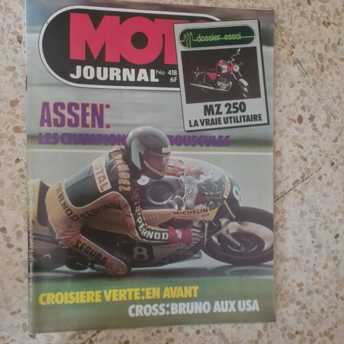 Magazine Moto Journal. N 418. 28 Juin 1978
