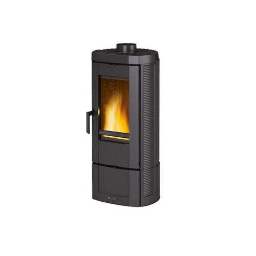 Nordica Extraflame - Poêle à bois fonte 6.6kw noir antracite CANDYLEAN