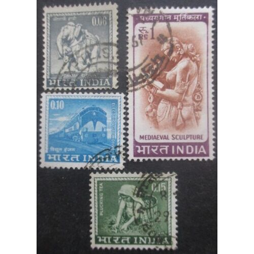 Inde Série N°191 Au 194 Oblitérés