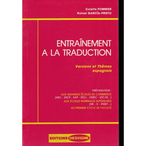 Entraînement À La Traduction: Versions Et Thèmes Espagnols