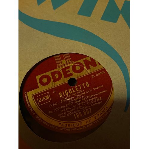 78 Tours Odéon Rigoletto 