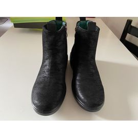 Bottines Noires Daim T 38 Ecobio