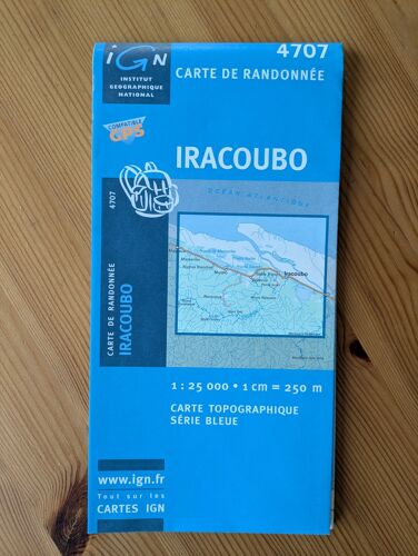 4707 Iracoubo Carte De Guyane Ign