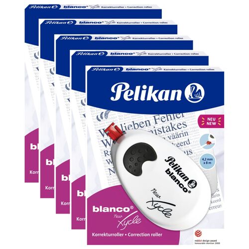Pelikan Lot De 5 Rollers Correcteur Design Xycle 4,2 Mm X 8 M