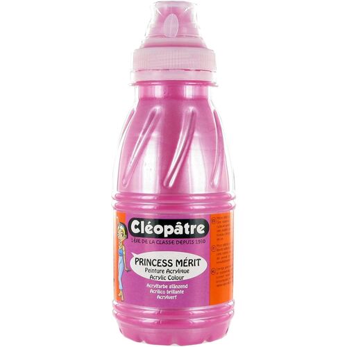 Cléopâtre Peinture Acrylique Princess Mérit Nacrée Rose En 250 Ml