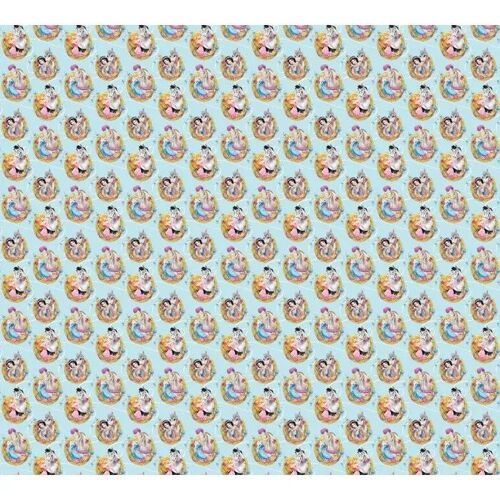 Coppia Di Tende Per La Cameretta 180x160 Cm Principesse Disney Stemma